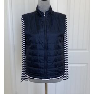 ZARA Blue Quilted Puffer Vest Size 36 (Mens)/S-M (Womens)